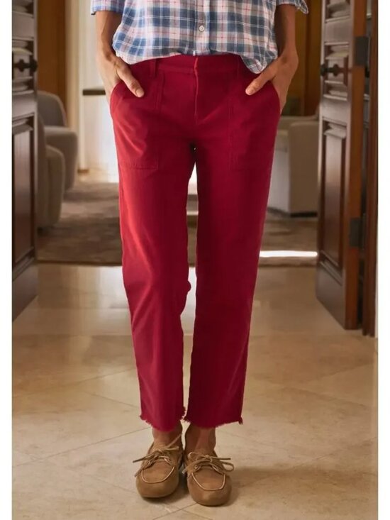 Frank & Eileen Pants - Frank & Eileen Blackrock Straight Leg Utility Pants in Holly